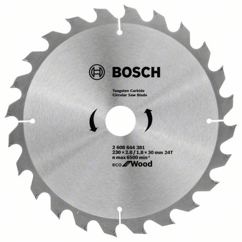 Диск пильный по дер. Bosch ECO WOOD (2608644381) d=230мм d(посад.)=30мм (торцовочные пилы)