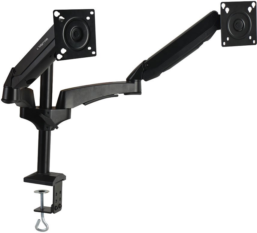 Кронштейн для мониторов ЖК Kromax OFFICE-12 черный 15"-32" макс.12кг настольный поворот и наклон