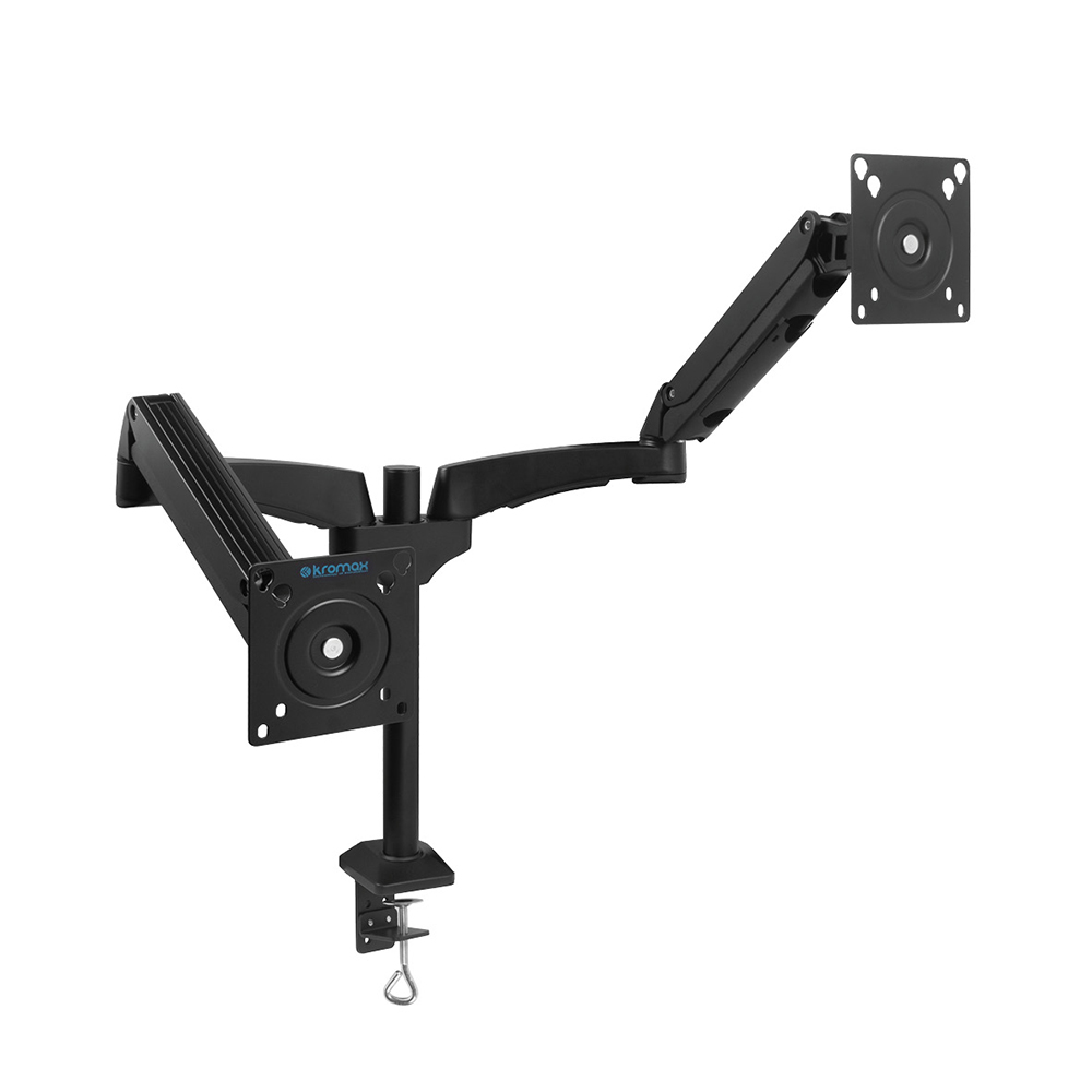 Кронштейн для мониторов ЖК Kromax OFFICE-12 черный 15"-32" макс.12кг настольный поворот и наклон
