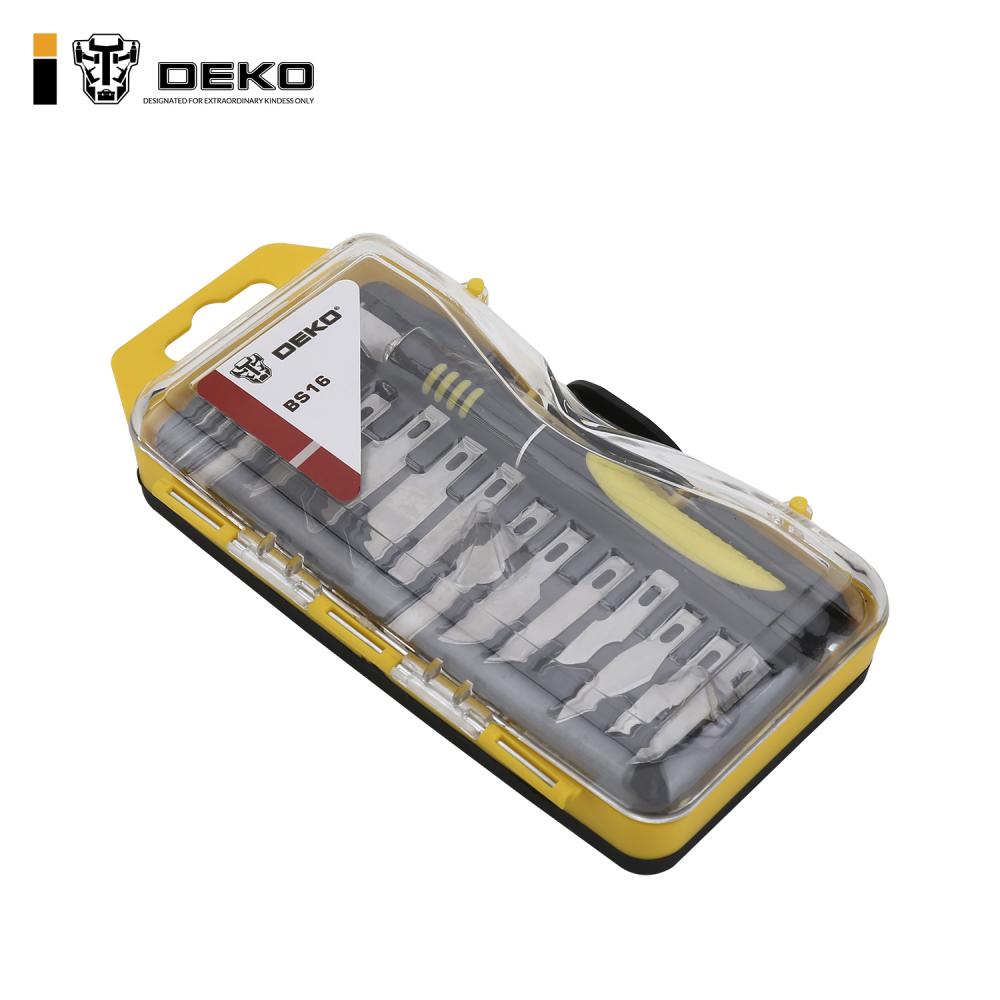 Набор резцов Deko BS16 16 предметов (жесткий кейс)