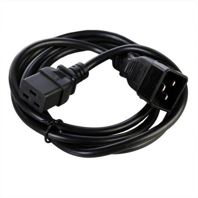 Шнур питания Rem R-16-Cord-C19-C20-1.8 C19-C20 проводник.:3x1.5мм2 1.8м 220В 16А (упак.:1шт) черный