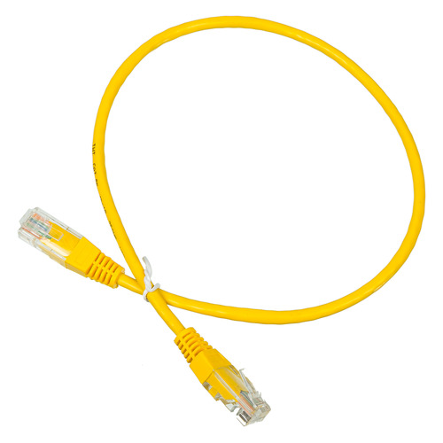 Патч-корд Lanmaster TWT-45-45-0.5-YL UTP RJ-45 вил.-вилка RJ-45 кат.5E 0.5м желтый ПВХ (уп.:1шт)