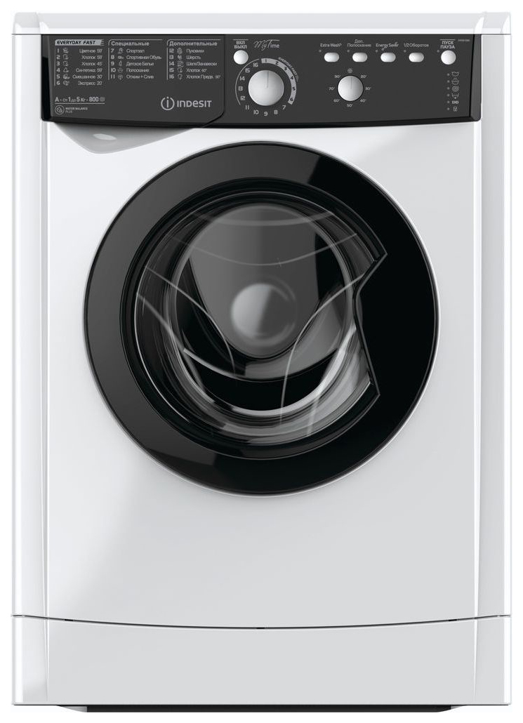 Стиральная машина Indesit EWSB 5085 BK CIS класс: A загр.фронтальная макс.:5кг белый