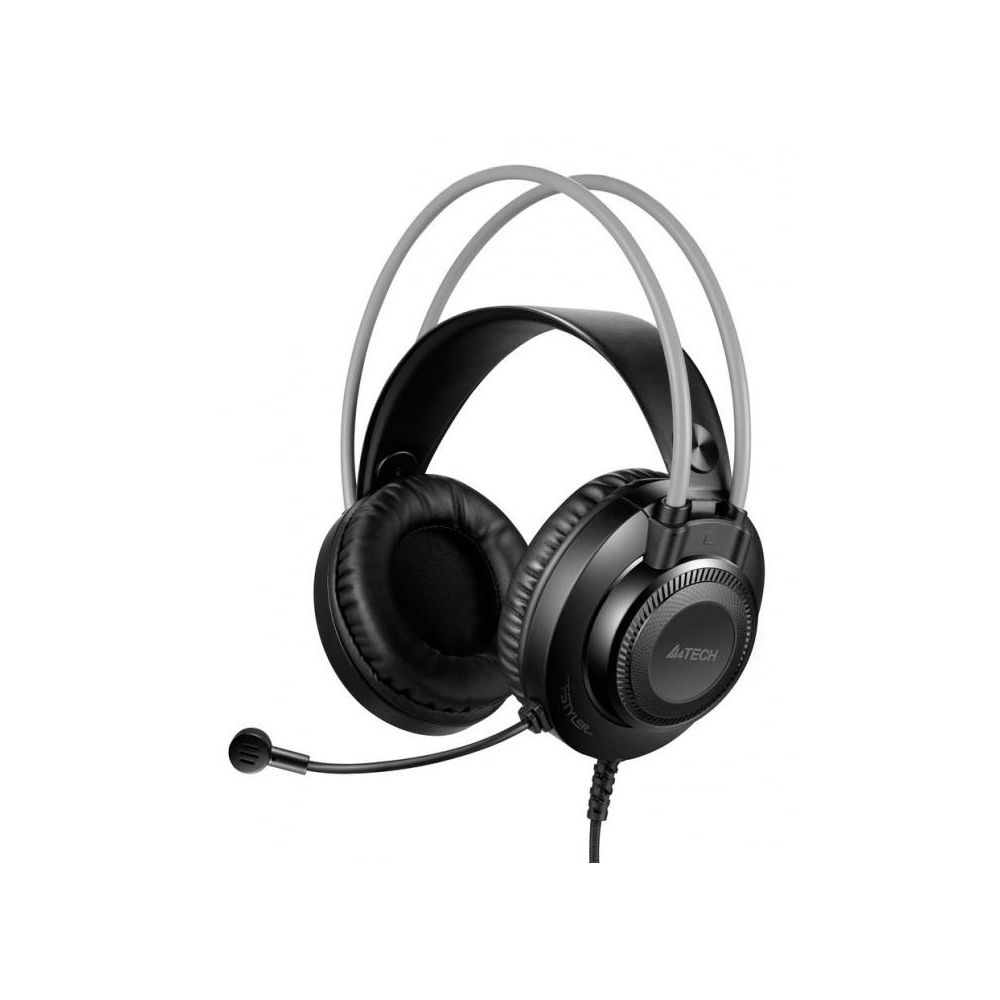 Наушники с микрофоном A4Tech Fstyler FH200U серый 2м накладные USB оголовье (FH200U GREY)