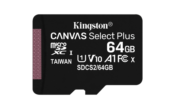 Флеш карта microSDXC 64GB Kingston SDCS2/64GBSP Canvas Select Plus w/o adapter