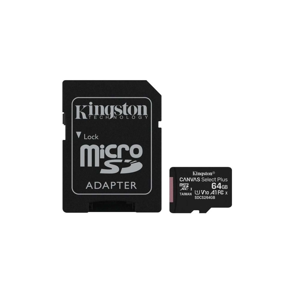 Флеш карта microSDXC 64GB Kingston SDCS2/64GBSP Canvas Select Plus w/o adapter