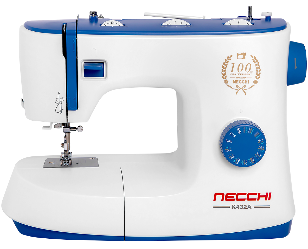 Швейная машина Necchi K432A белый/синий