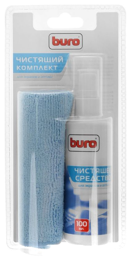 Чистящий набор (салфетки + гель) Buro BU-S/MF для экранов и оптики блистер 100мл