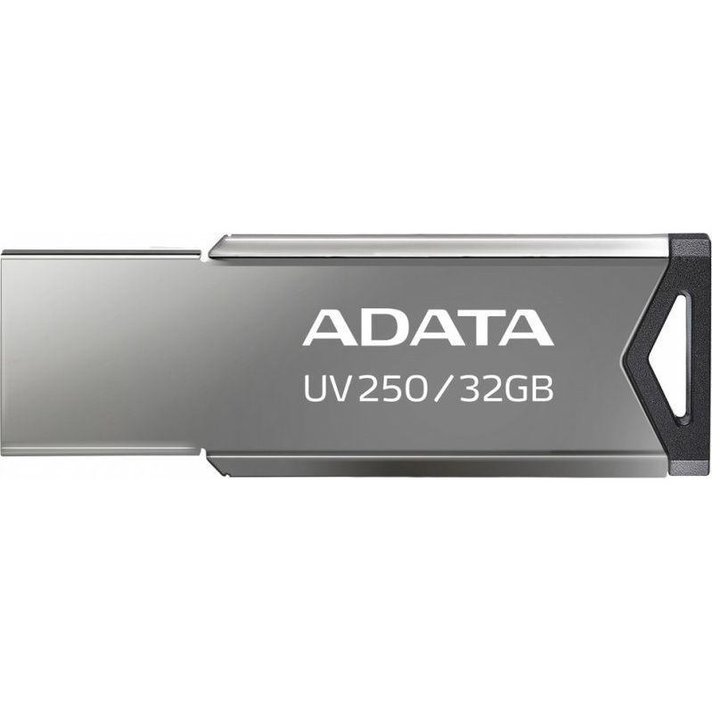 Флеш Диск A-Data 32GB UV250 AUV250-32G-RBK USB2.0 серебристый
