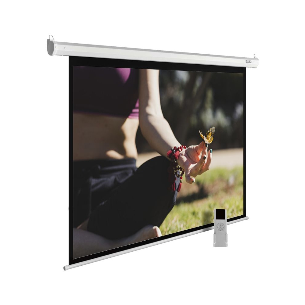 Экран Cactus 200x200см MotoExpert CS-PSME-200x200-WT 1:1 настенно-потолочный рулонный белый (моториз