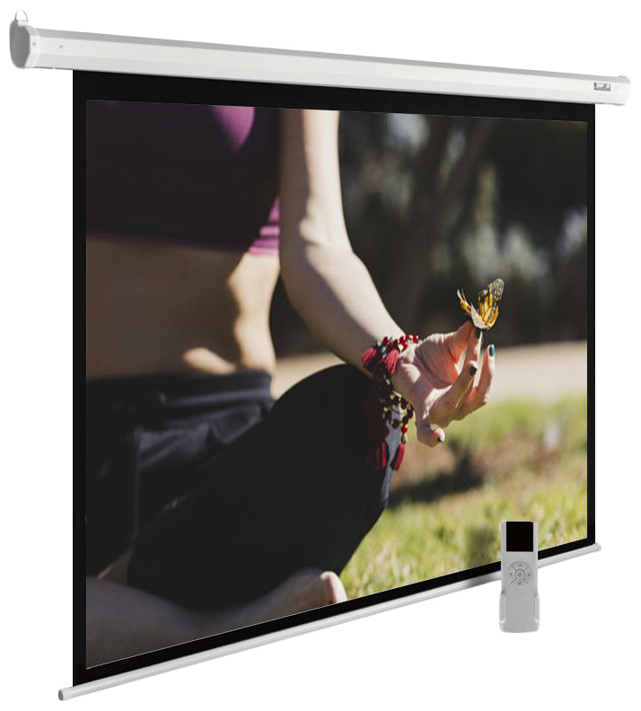 Экран Cactus 200x200см MotoExpert CS-PSME-200x200-WT 1:1 настенно-потолочный рулонный белый (моториз