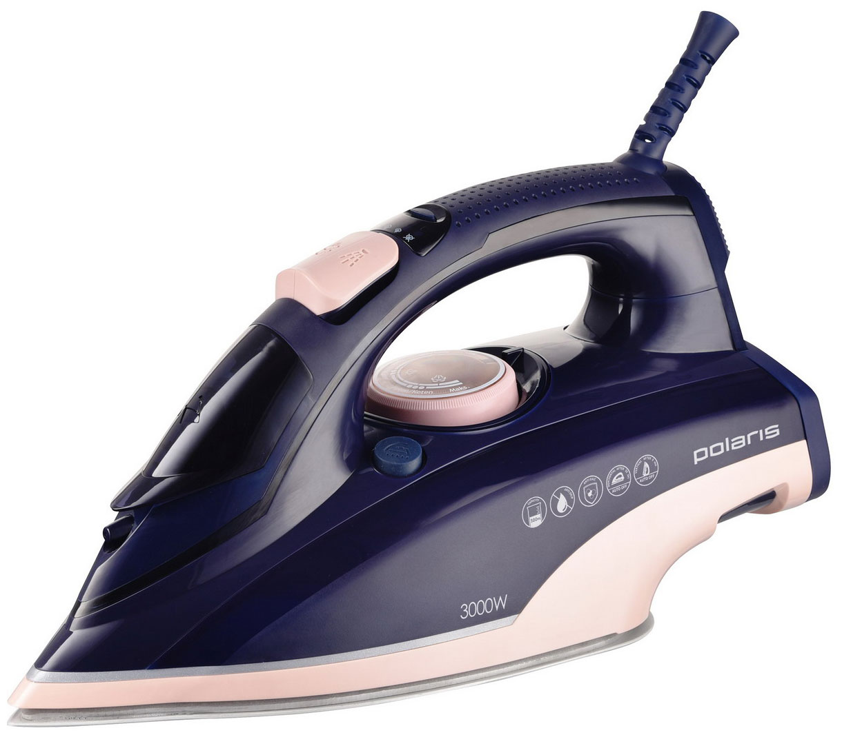 Утюг Polaris PIR 3074 SG AA 3000Вт синий/розовый