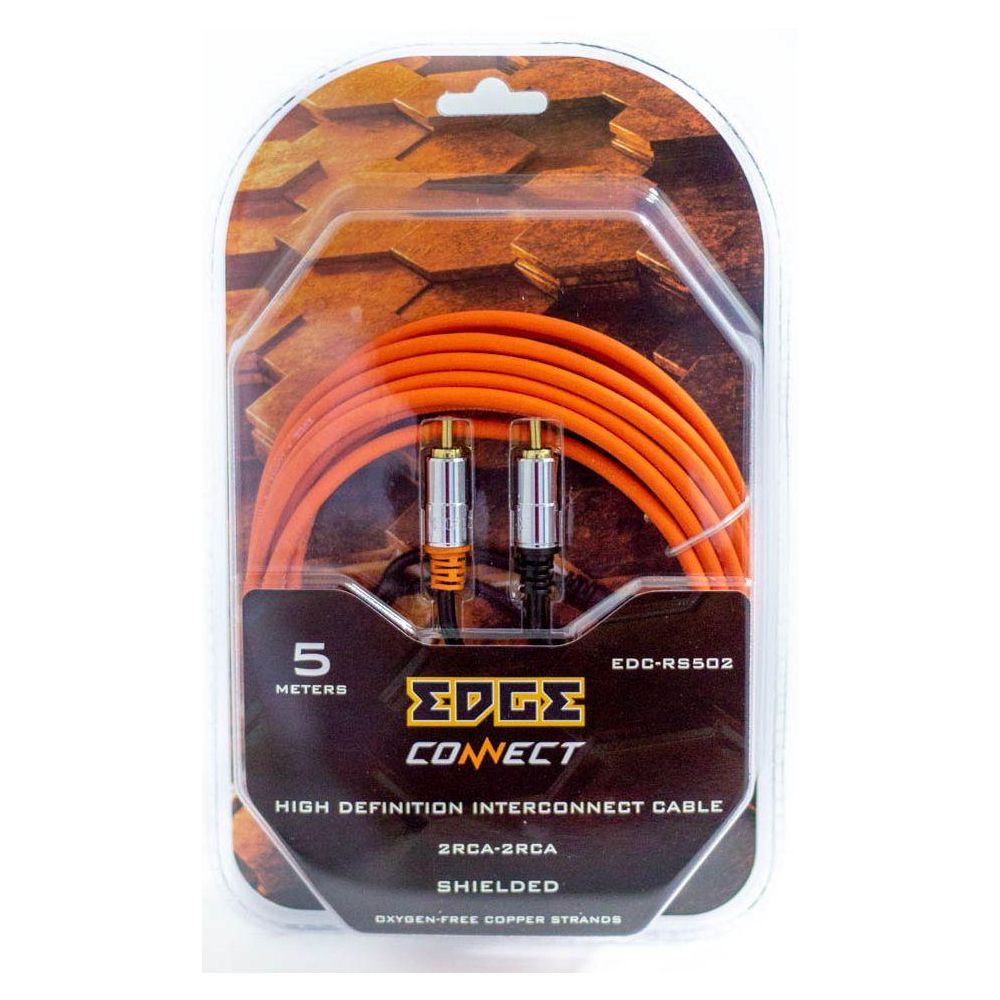 Кабель межблочный Edge EDC-RS502 5м красный/черный (упак.:1шт)