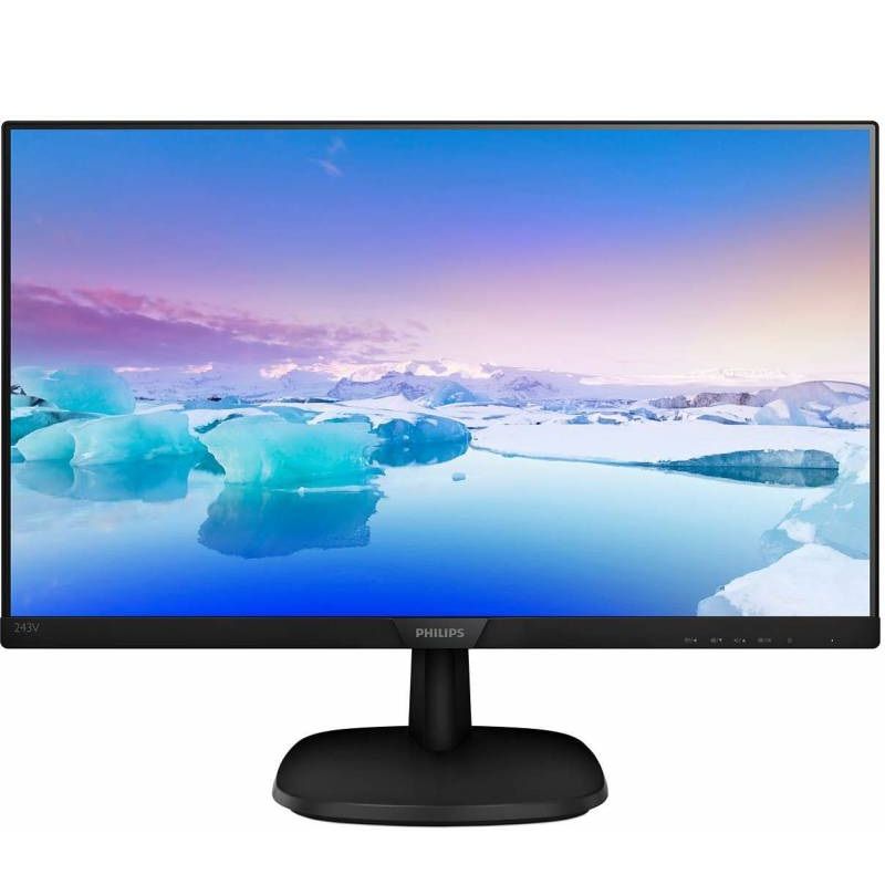 Монитор Philips 23.8" 243V7QDSB (00/01) черный IPS LED 16:9 DVI HDMI матовая 250cd 1920x1080 75Hz VG