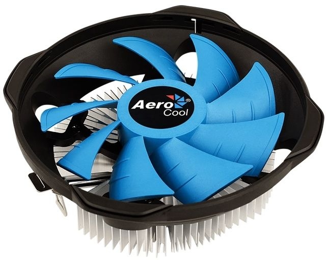 Устройство охлаждения(кулер) Aerocool BAS AUG Soc-AM5/AM4/1151/1200 4-pin 15-26dB Al+Cu 125W 361gr R