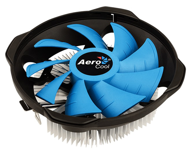 Устройство охлаждения(кулер) Aerocool BAS AUG Soc-AM5/AM4/1151/1200 4-pin 15-26dB Al+Cu 125W 361gr R