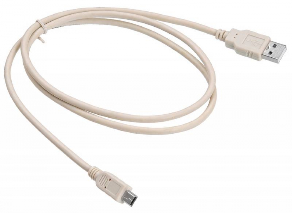 Кабель Buro USB A(m) mini USB B (m) 1м (USB2.0-M5P-1) серый