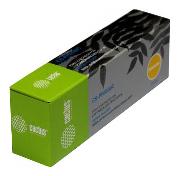 Картридж лазерный Cactus CS-PH6500C 106R01601 голубой (2500стр.) для Xerox Phaser 6500/WorkCentre 65