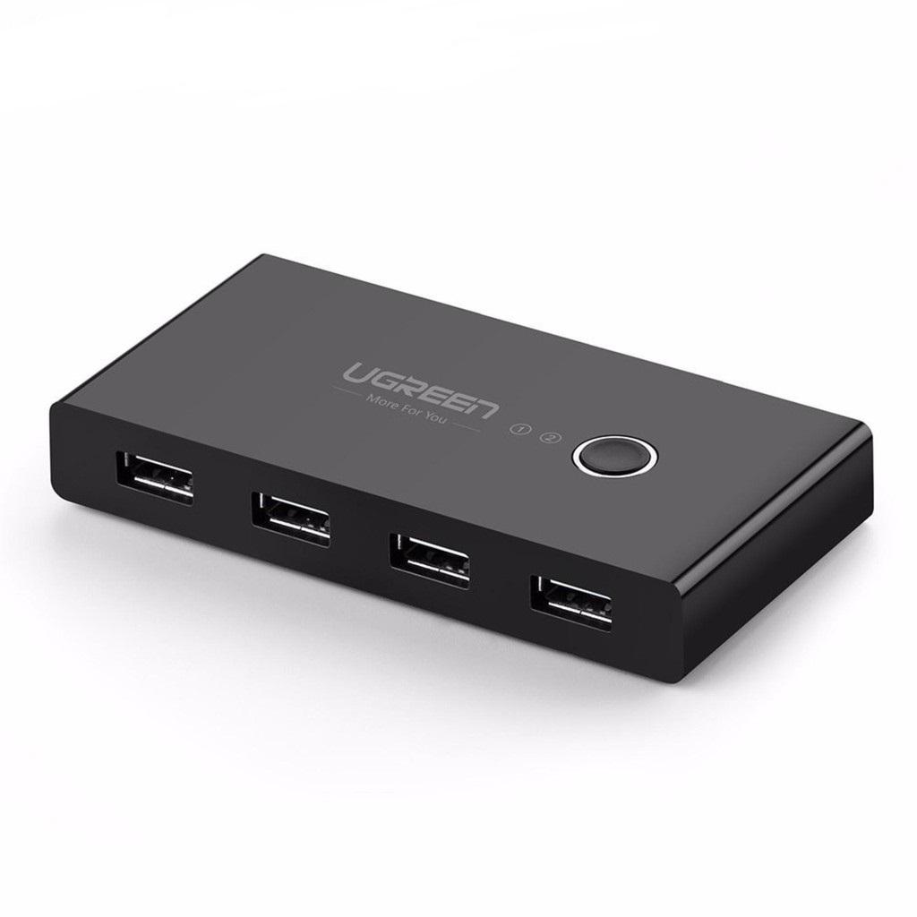Разветвитель портов UGREEN 2 In 4 Out USB 2.0 Sharing Switch Box US216 (30767)