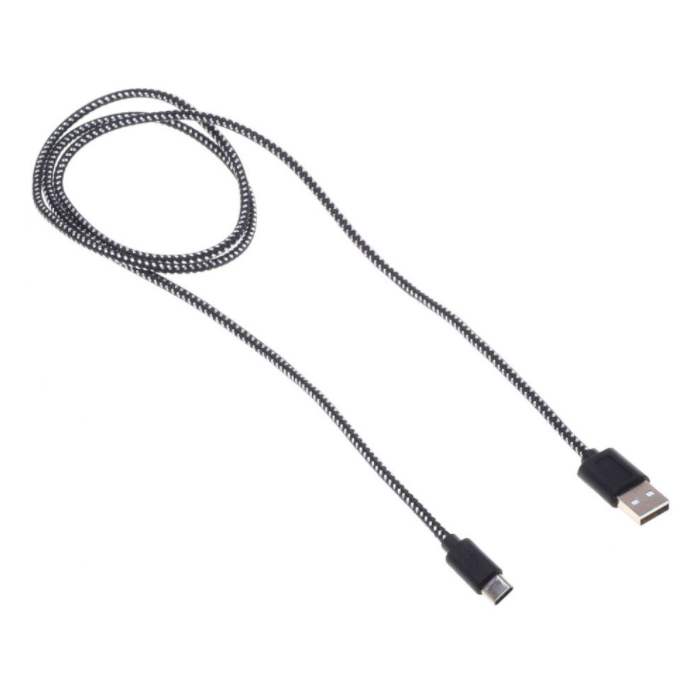 Кабель Buro Braided, USB Type-C (m) - USB (m), 1м, 2.4A [bhp ret typec1]