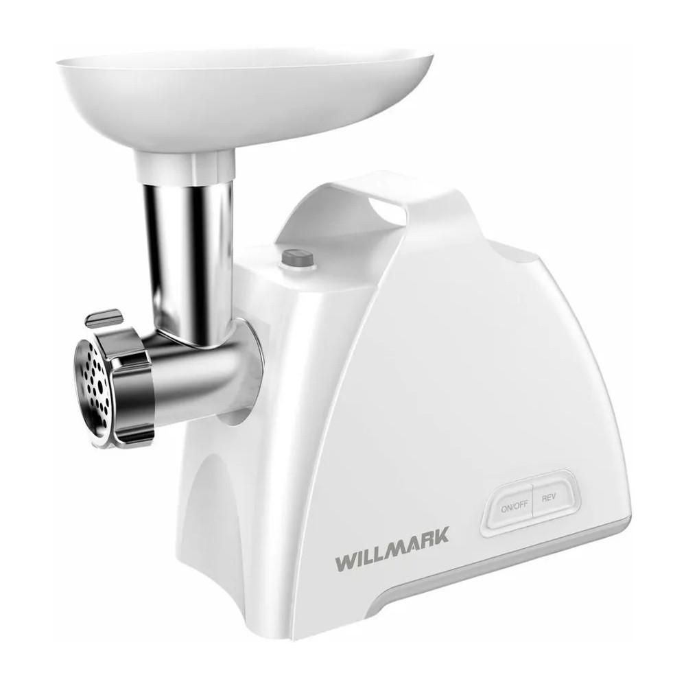 Мясорубка WILLMARK WMG-2083W (2200Вт, 2 решётки.,реверс,гар.2 года,белый)