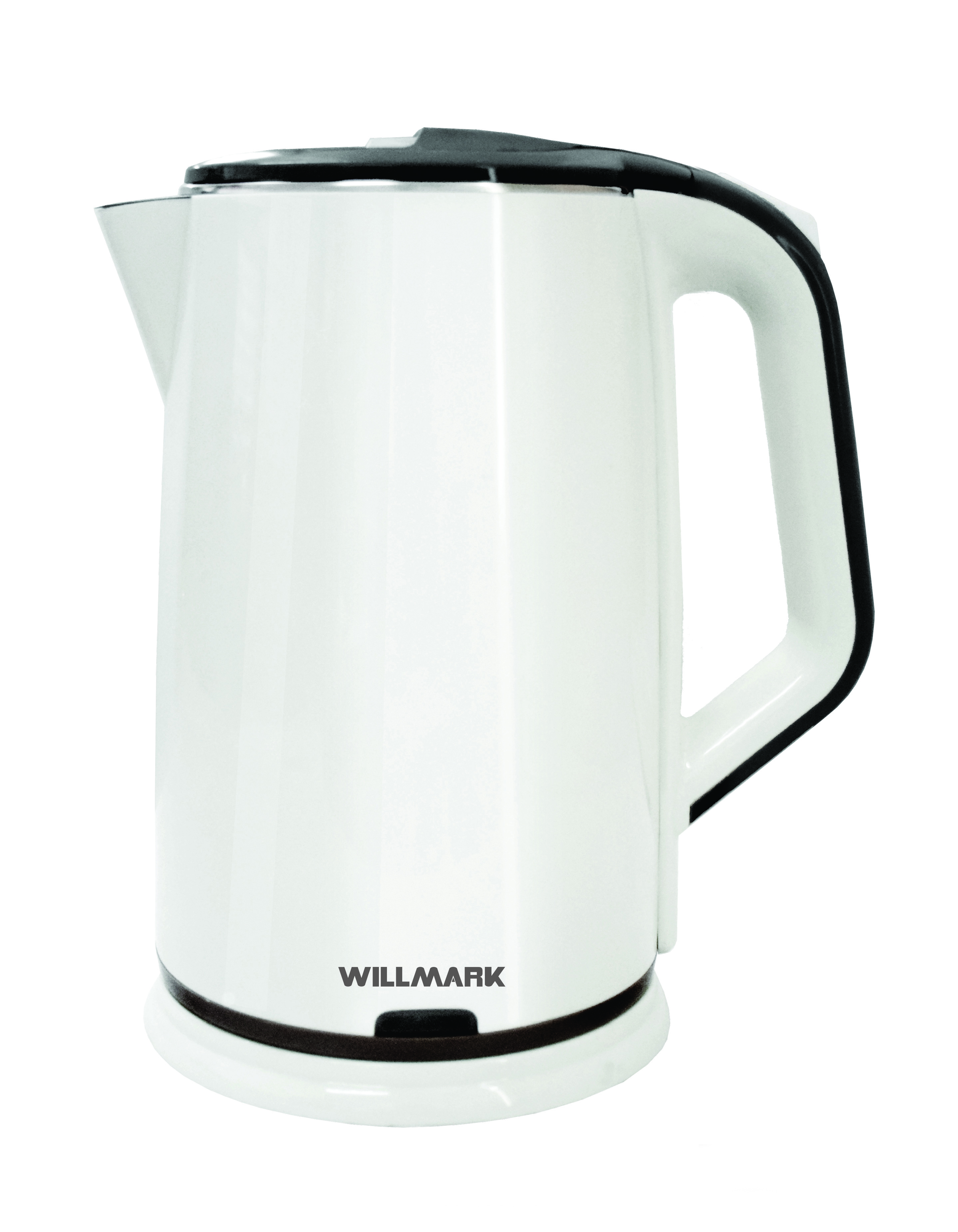 Чайник электрический WILLMARK WEK-2012PS (2.0л, двойные стенки, эффект термоса, пов. на 360 град., 2000Вт (Белый)