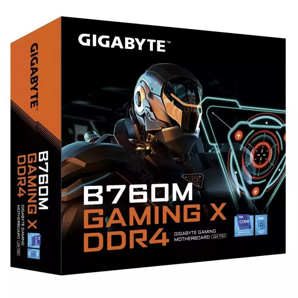 Материнская плата Gigabyte B760M GAMING DDR4 (V1.1) Soc-1700 Intel B760 2xDDR4 mATX AC`97 8ch(7.1) 2.5Gg RAID+VGA+HDMI+DP