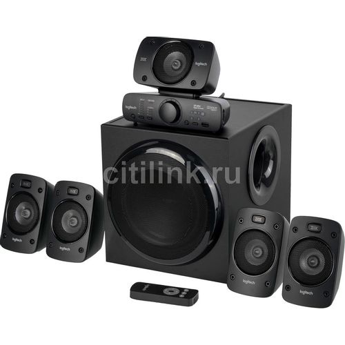 Колонки Speaker System 5.1 Logitech Z-906,  500 Вт,Surround Sound, Пульт ДУ, Black