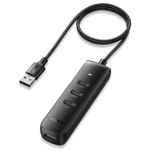 Хаб UGREEN CM416 (80657) USB 3.0 4-Port Hub 1m - Black