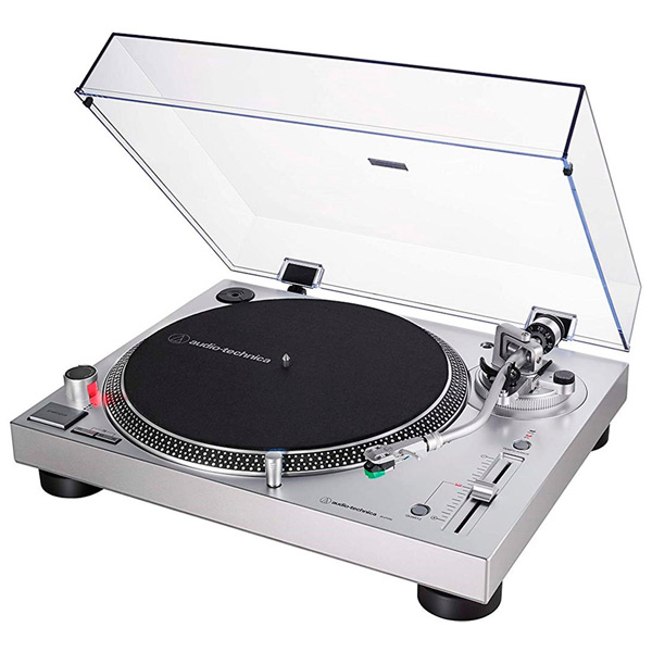 Проигрыватель винила Audio-Technica AT-LP120XUSB ручной серебристый