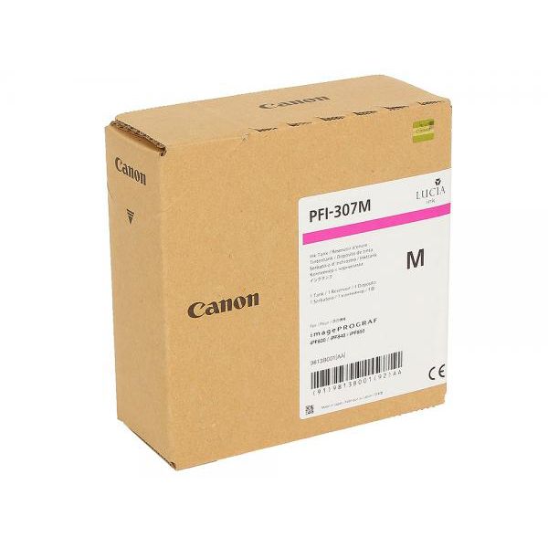 Картридж струйный Canon PFI-307 M 9813B001 пурпурный (330мл) для Canon iPF830/iPF840/iPF850