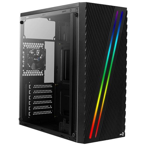 Корпус Aerocool Streak (ATX, без БП, 1x USB3.0, 2x USB2.0, RGB-подсветка)