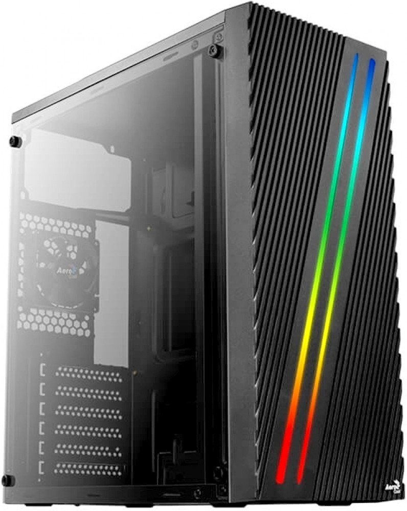 Корпус Aerocool Streak (ATX, без БП, 1x USB3.0, 2x USB2.0, RGB-подсветка)