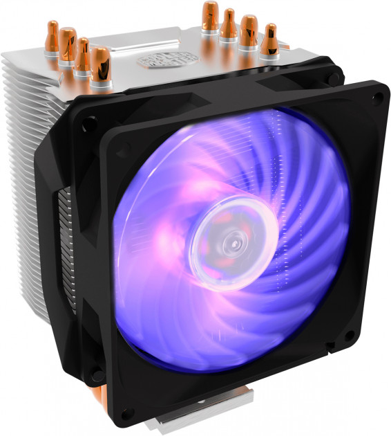 Кулер для процессора Cooler Master CPU Cooler Hyper H410R, 600-2000 RPM, RGB fan, 120W, Full Socket Support