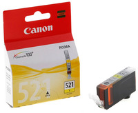 Картридж струйный Canon CLI-521Y 2936B004 желтый для Canon iP3600/4600/4700/MP540/550/560/620/630/64