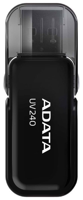 Флеш диск 64GB ADATA UV240, USB 2.0, Черный