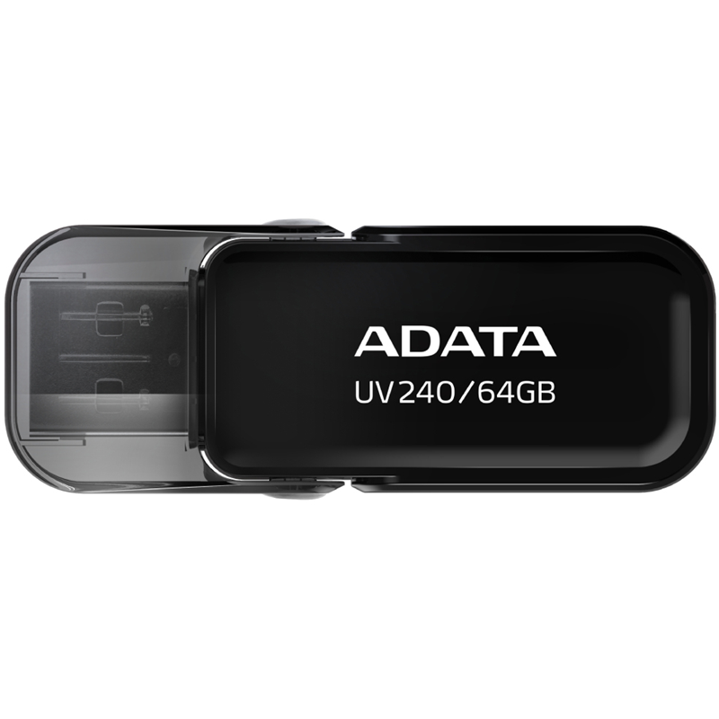 Флеш диск 64GB ADATA UV240, USB 2.0, Черный