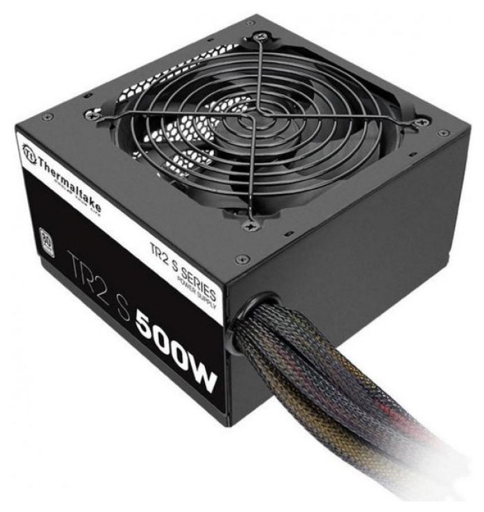 Блок питания Thermaltake ATX 500W TR2 S TRS-500AH2NK 80+ (24+4+4pin) APFC 120mm fan 5xSATA RTL