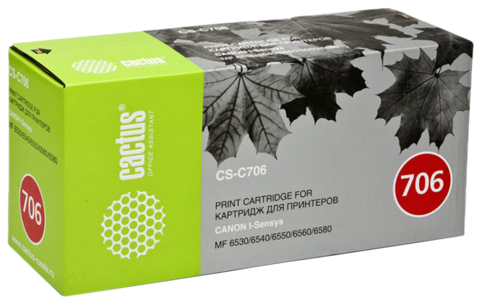 Картридж Cactus CS-C706 для Canon MF6530 / 6540 / 6550 / 6580 (5000 стр.) Black