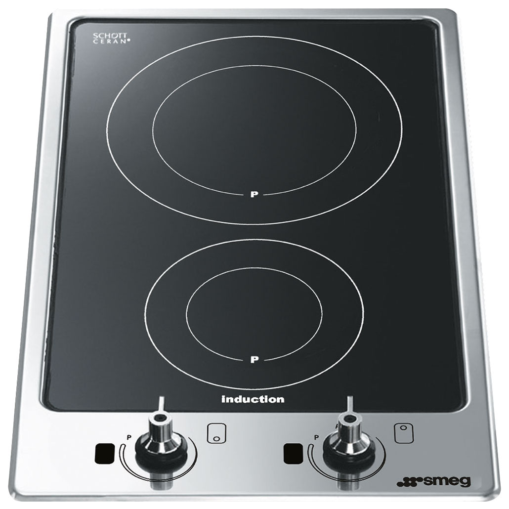 Индукционная варочная поверхность Smeg PGF32I-1 [ст-керамика, конф.:2, серебристый, черный]
