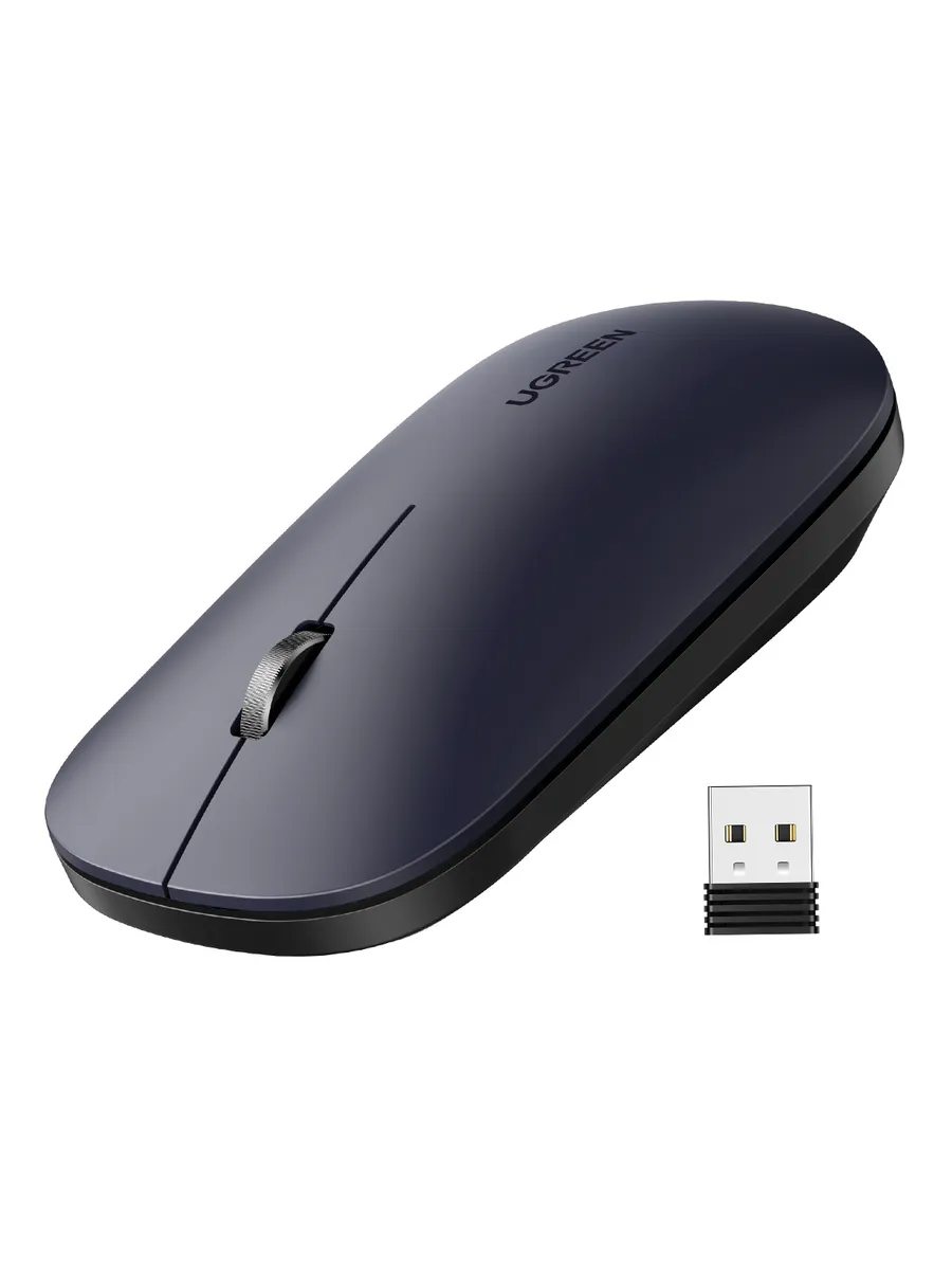 Мышь беспроводная UGREEN MU001 (90372) Portable Wireless Mouse - Black