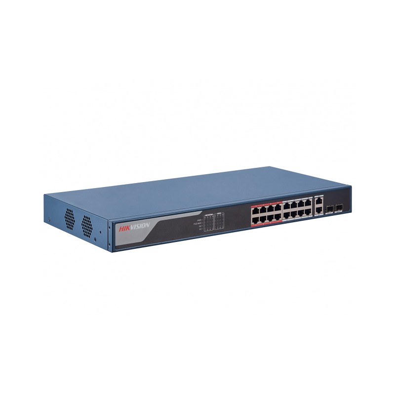 Коммутатор 16PORT 10/100M POE DS-3E1318P-EI HIKVISION