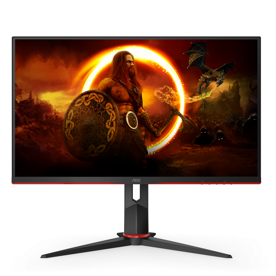 Монитор AOC 27" Q27G2S черный/красный IPS LED 1ms 16:9 HDMI матовая HAS Piv 1000:1 350cd 178гр/178гр 2560x1440 165Hz G-Sync DP 2K 5.6кг