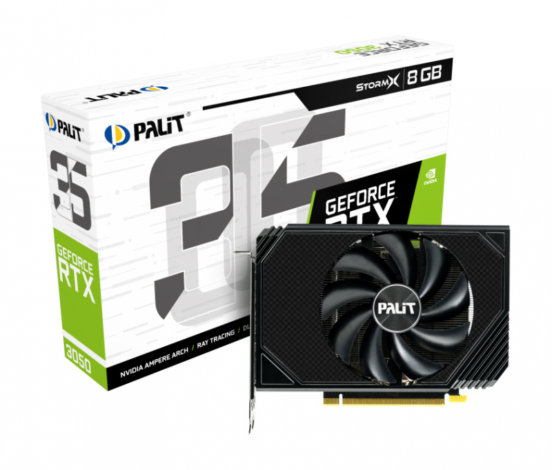 Видеокарта PALIT RTX3050 STORMX 8G (NE63050018P1-1070F V1)
