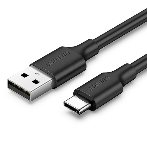 Кабель UGREEN US287 (60116)  USB-A 2.0 to USB-C Nickel Plating 1m. - Black