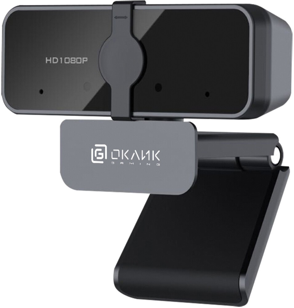 Камера Web Оклик OK-C21FH черный 2Mpix (1920x1080) USB2.0 с микрофоном