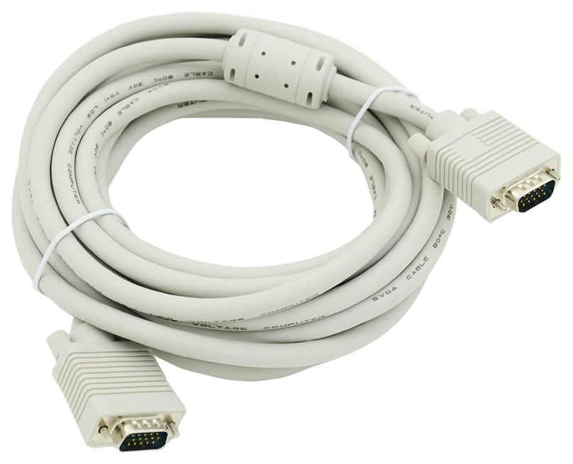 Кабель VGA (m) VGA (m) 5м (SVGA) феррит.кольца