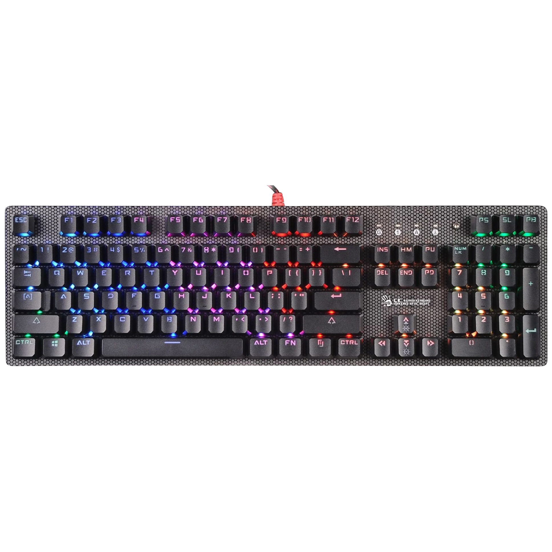 Клавиатура A4Tech Bloody B810R Battlefield механическая черный USB Multimedia for gamer LED (B810R (