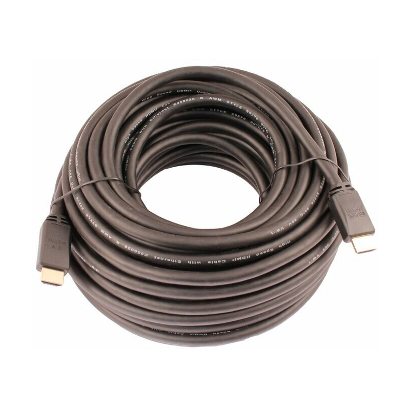 Кабель аудио-видео LAZSO WH-111 HDMI (m)/HDMI (m) 10м. позолоч.конт. черный (WH-111(10M))