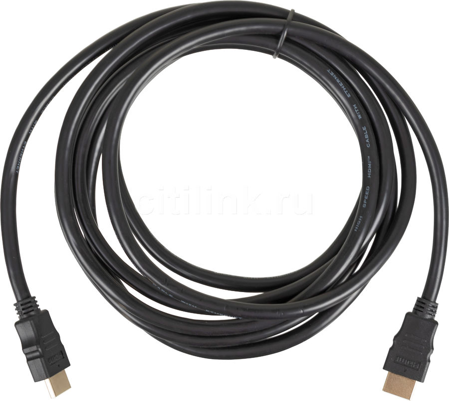 Кабель соединительный аудио-видео HDMI (m)/HDMI (m) 3м. позолоч.конт. черный (1497547)